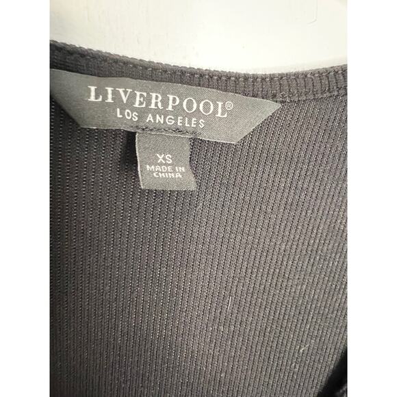 LIVERPOOL Double Layer V-neck 1/2 Sleeve Knit Top XS NWT!! - Picture 2 of 9